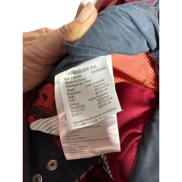 Volcom Girls Mona Snowboard Pants Red Small NWT Snow Ski Streetwear - Picture 3 of 6